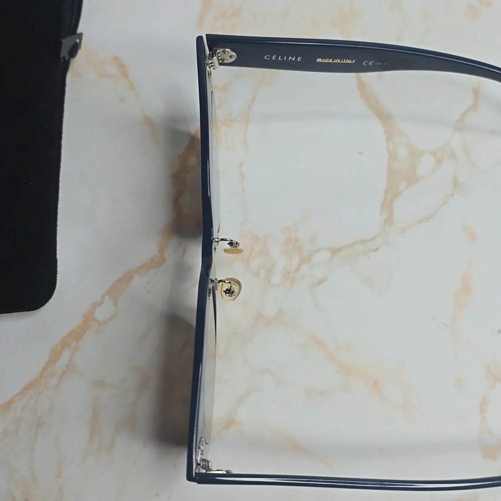 Celine kim Square oversized sunglasses navy Pheobe Philo era rare